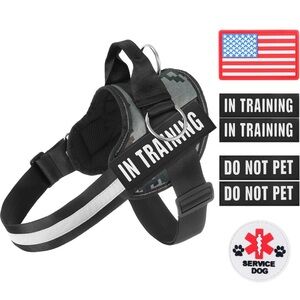 No Pull Pet Harness with 3 Side Rings for Leash Placement